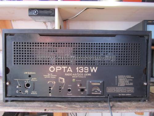 Opta 139W; Loewe-Opta; (ID = 3006514) Radio