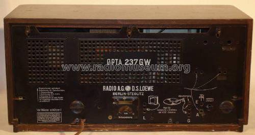 Opta 237GW; Loewe-Opta; (ID = 2067940) Radio