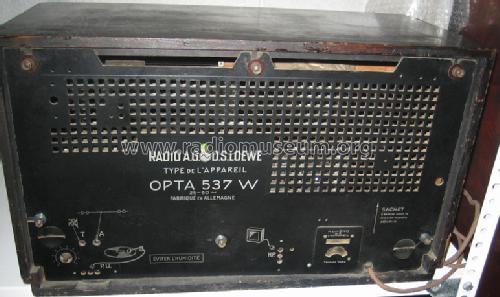 Opta 537W; Loewe-Opta; (ID = 1699666) Radio