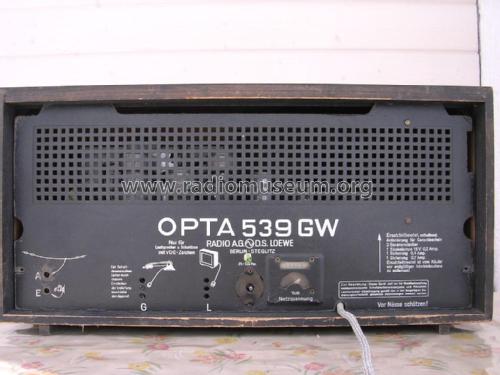 Opta 539GW; Loewe-Opta; (ID = 1783730) Radio