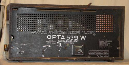 Opta 539W; Loewe-Opta; (ID = 16865) Radio