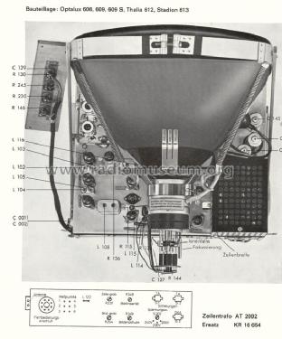 Optalux 608; Loewe-Opta; (ID = 685984) Television