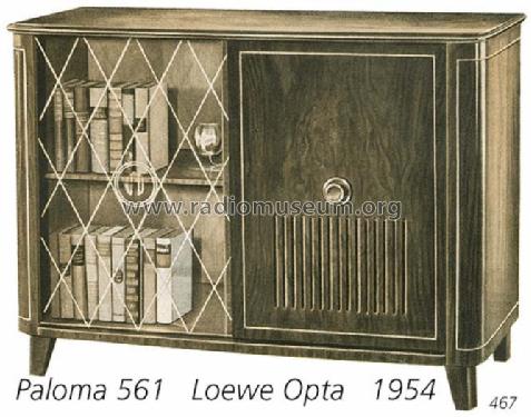 Paloma 561W; Loewe-Opta; (ID = 396) Radio