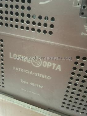 Patricia 4881T/W; Loewe-Opta; (ID = 3040607) Radio