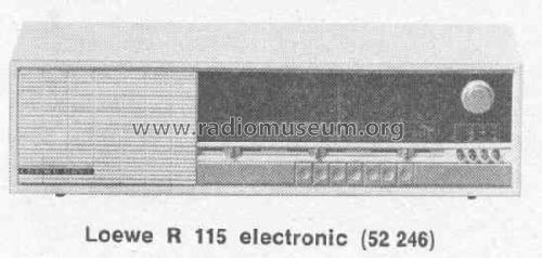 R115 electronic 52246; Loewe-Opta; (ID = 381205) Radio