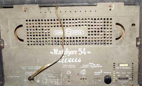 Ratsherr 54 Luxus 1654W; Loewe-Opta; (ID = 160616) Radio