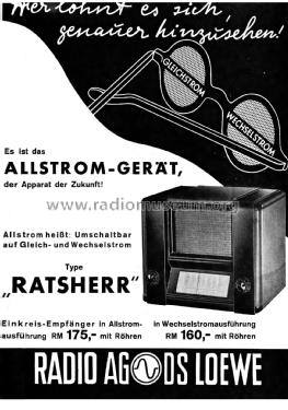 Ratsherr GW; Loewe-Opta; (ID = 3105671) Radio