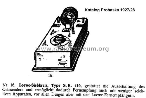 Siebkreis SK410; Loewe-Opta; (ID = 1776741) mod-past25