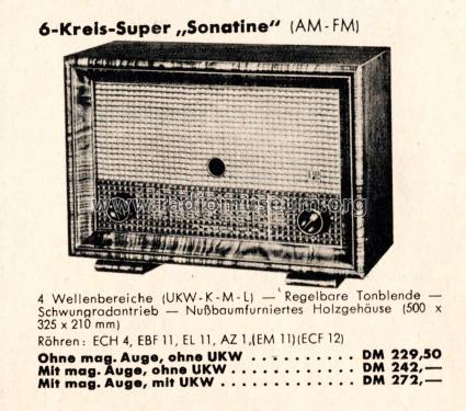 Sonatine 1651W; Loewe-Opta; (ID = 2649712) Radio