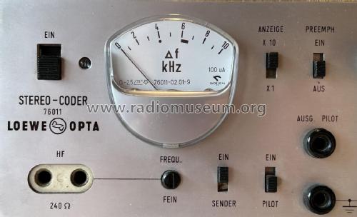 Stereo-Coder 76011; Loewe-Opta; (ID = 3115815) Equipment