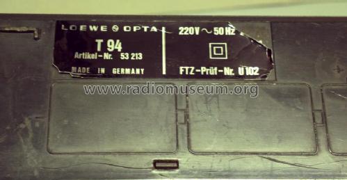 T94 Netzautomatik 53213; Loewe-Opta; (ID = 1624691) Radio