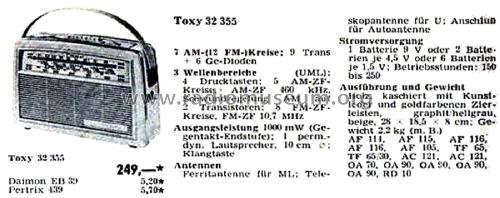 Toxy 32355; Loewe-Opta; (ID = 2578263) Radio