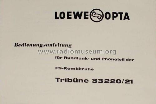 Tribüne 33 220; Loewe-Opta; (ID = 904799) TV-Radio