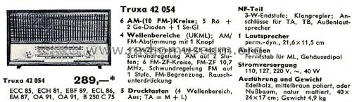 Truxa 42 054; Loewe-Opta; (ID = 2576555) Radio