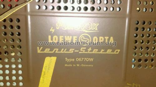 Venus Stereo 06770-W ; Loewe-Opta; (ID = 2082282) Radio