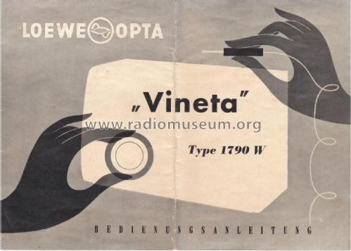 Vineta 1790W; Loewe-Opta; (ID = 2649010) Radio