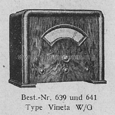 Vineta W; Loewe-Opta; (ID = 1504201) Radio