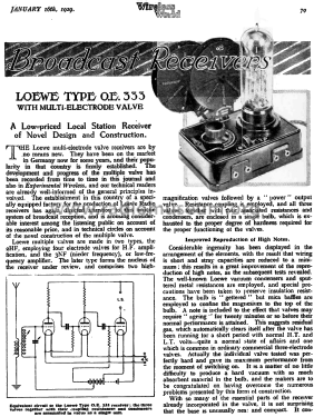 Local Station Receiver - Ortsempfänger OE333; Loewe Radio Co., Ltd (ID = 2608953) Radio