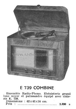 Combiné E 739; Loewe-Radio; Paris (ID = 2347785) Radio