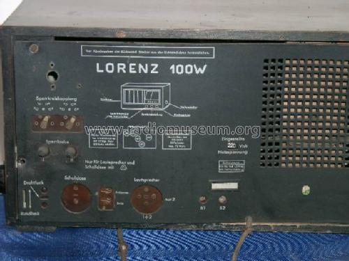 100W; Lorenz; Berlin, (ID = 156871) Radio
