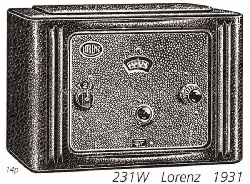 231G; Lorenz; Berlin, (ID = 411) Radio