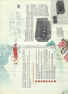 Autosuper 39; Lorenz; Berlin, (ID = 2337115) Car Radio