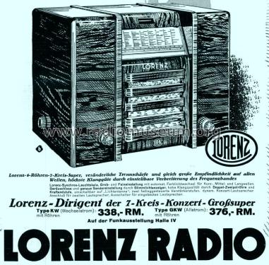 Dirigent KGW; Lorenz; Berlin, (ID = 1509215) Radio