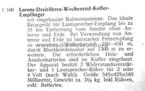 Kofferempfänger ERW327; Lorenz; Berlin, (ID = 3035562) Radio