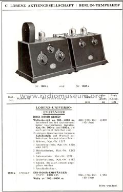 Ein-Rohr-Empfänger ERR 125; Lorenz; Berlin, (ID = 1680020) Radio