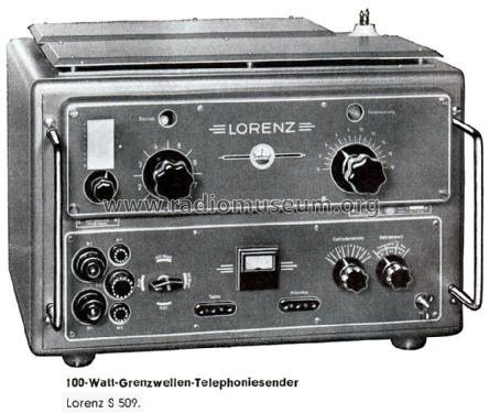 Grenzwellensender S509; Lorenz; Berlin, (ID = 2238592) Commercial Tr