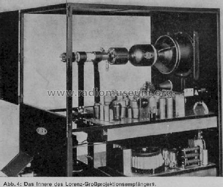 Großprojektionsempfänger Television Lorenz; Berlin, Zuffenhausen u.a ...