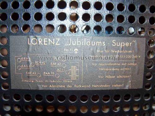 Jubiläums-Super Grossglockner ; Lorenz; Berlin, (ID = 540856) Radio