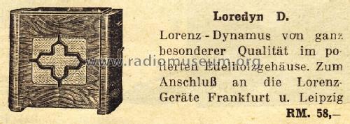 Loredyn D ; Lorenz; Berlin, (ID = 1267219) Speaker-P