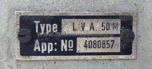 LVA. 50 M; Lorenz; Berlin, (ID = 1087579) Ampl/Mixer