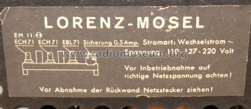 Mosel W; Lorenz; Berlin, (ID = 2429347) Radio