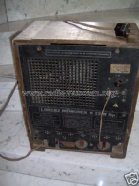 München K33W Sp; Lorenz; Berlin, (ID = 596040) Radio