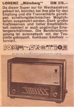 Nürnberg ; Lorenz; Berlin, (ID = 29440) Radio