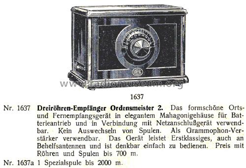 Ordensmeister 2 ERWO328; Lorenz; Berlin, (ID = 2804906) Radio