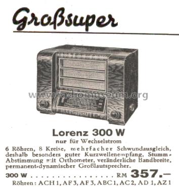 Super 300W; Lorenz; Berlin, (ID = 2817345) Radio