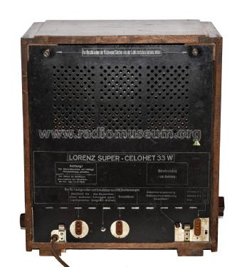 Super-Celohet 33W; Lorenz; Berlin, (ID = 2847728) Radio