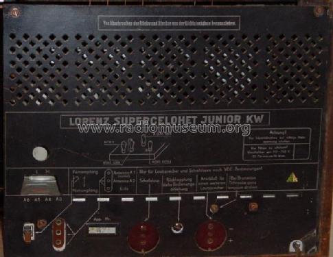 Supercelohet Junior KW ; Lorenz; Berlin, (ID = 4142) Radio