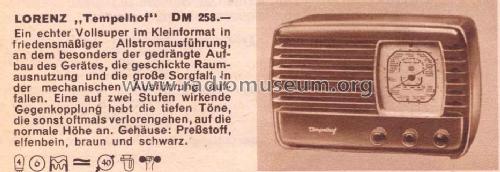 Tempelhof I B11; Lorenz; Berlin, (ID = 29399) Radio