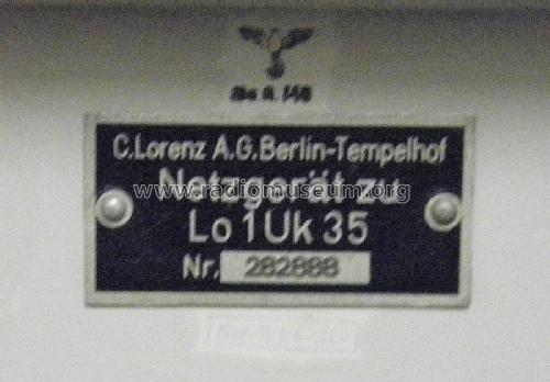 UK-Marine-Tornistergerät Lo1UK35 / SE42444; Lorenz; Berlin, (ID = 1775719) Mil TRX