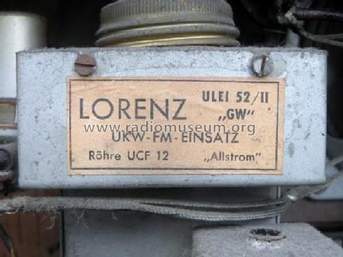 ULEI 52/II 'GW'; Lorenz; Berlin, (ID = 1939968) Adattatore