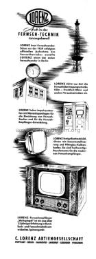 Weltspiegel 52T; Lorenz; Berlin, (ID = 2719300) Televisore