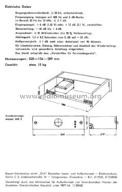 Aussteuerungsmesser U 17 ; Lorenz i.V. Leipzig (ID = 3051837) Equipment