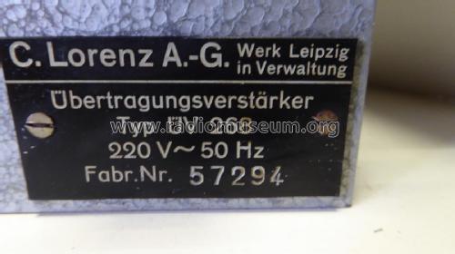 Übertragungsverstärker ÜV-268; Lorenz i.V. Leipzig (ID = 2398321) Ampl/Mixer