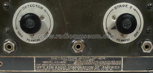 AA1400 Detector Amplifier; RCA RCA Victor Co. (ID = 639768) mod-pre26