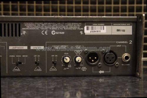 FR Series Professional Power Amplifier M800; LOUD Technologies, (ID = 1693088) Ampl/Mixer