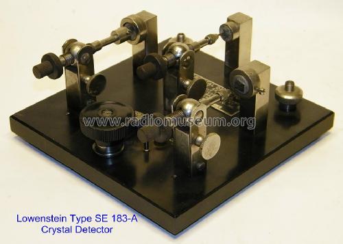 Crystal Detector SE-183-A; Lowenstein Radio (ID = 1341885) Radio part